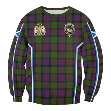 MacDonald (McDonald) Tartan Crest Sweatshirt Scotland Coat of Arm Flag Style - Tartan Vibes Clothing