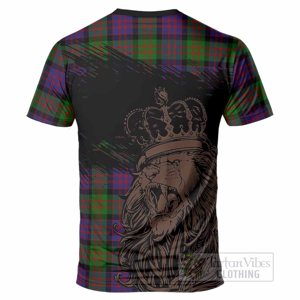 MacDonald (McDonald) Tartan Crest T-Shirt Crowned Lion Heritage Style