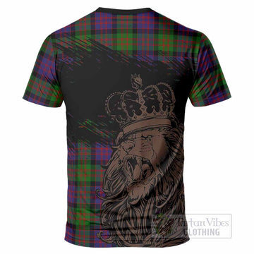 MacDonald (McDonald) Tartan Crest T-Shirt Crowned Lion Heritage Style