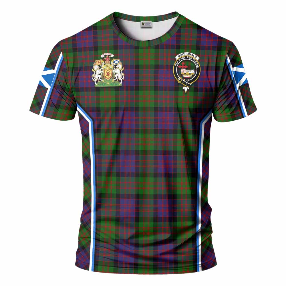 MacDonald (McDonald) Tartan Crest T-shirt Scotland Coat of Arm Flag Style - Tartan Vibes Clothing