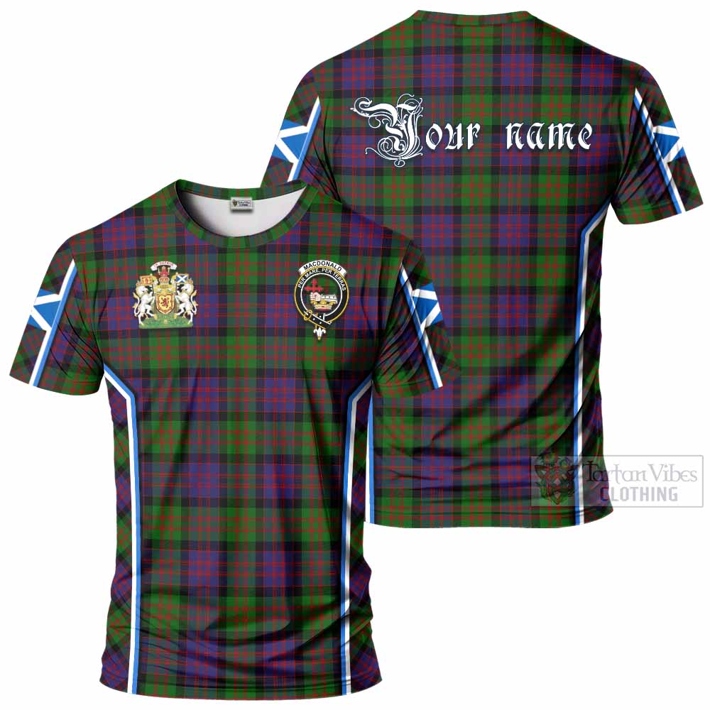 MacDonald (McDonald) Tartan Crest T-shirt Scotland Coat of Arm Flag Style - Tartan Vibes Clothing