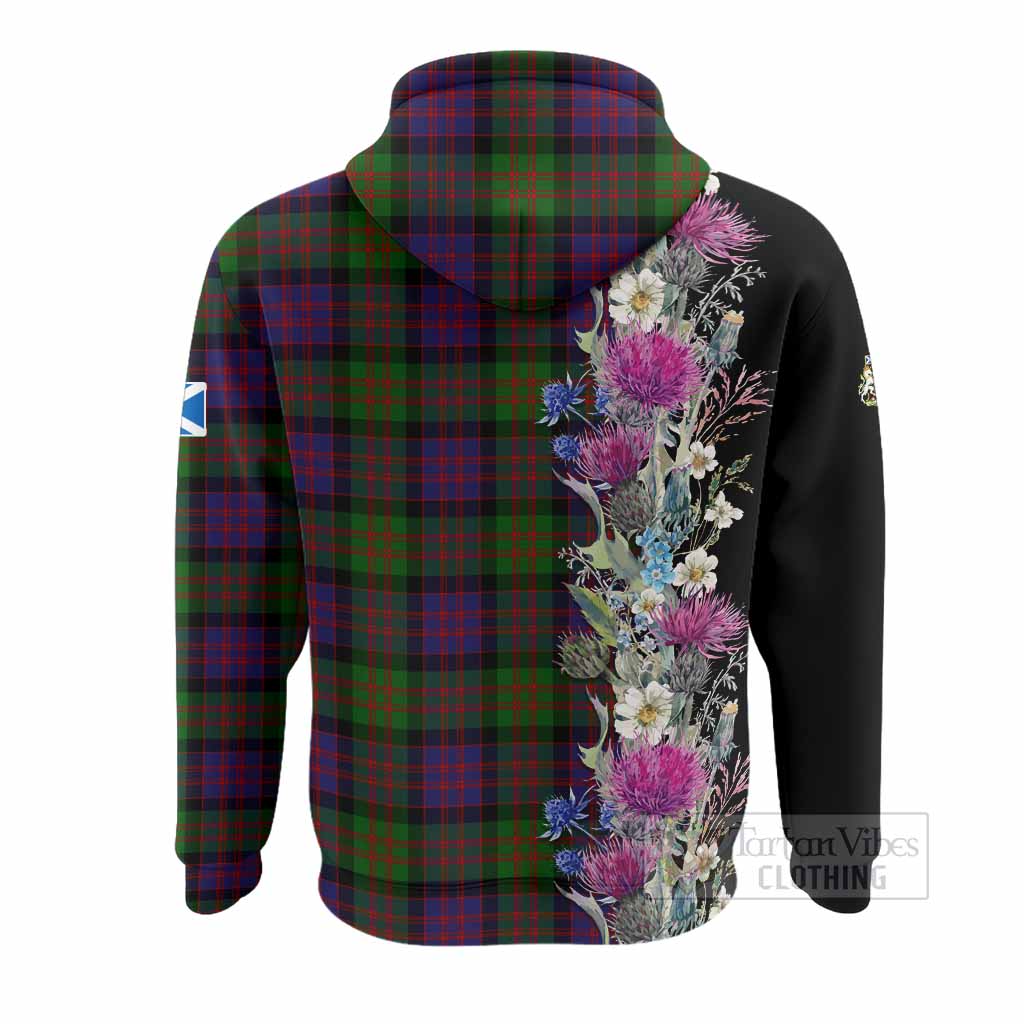 MacDonald (McDonald) Tartan Crest Thistle Floral Hoodie