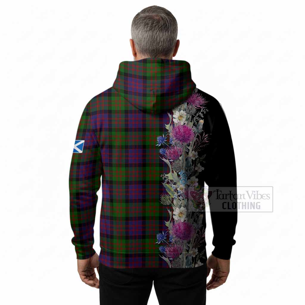 MacDonald (McDonald) Tartan Crest Thistle Floral Hoodie