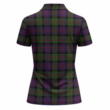 MacDonald (McDonald) Tartan Crest Women Polo Shirt Ferocious Lion Style