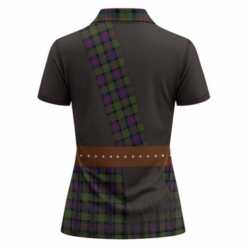 MacDonald (McDonald) Tartan Crest Women Polo Shirt Kilt Costume Style
