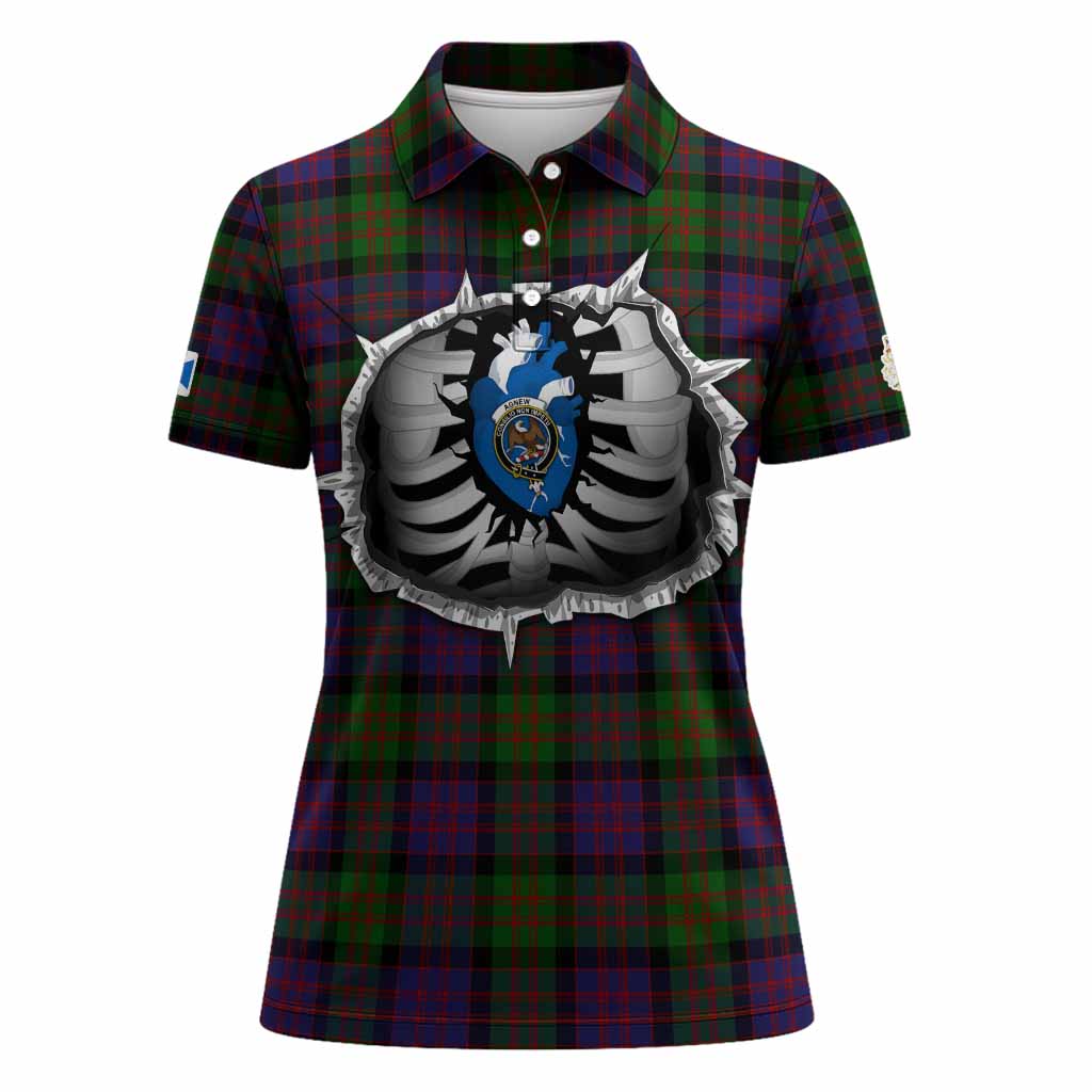 MacDonald (McDonald) Tartan Crest Women Polo Shirt Scotland In My Veins