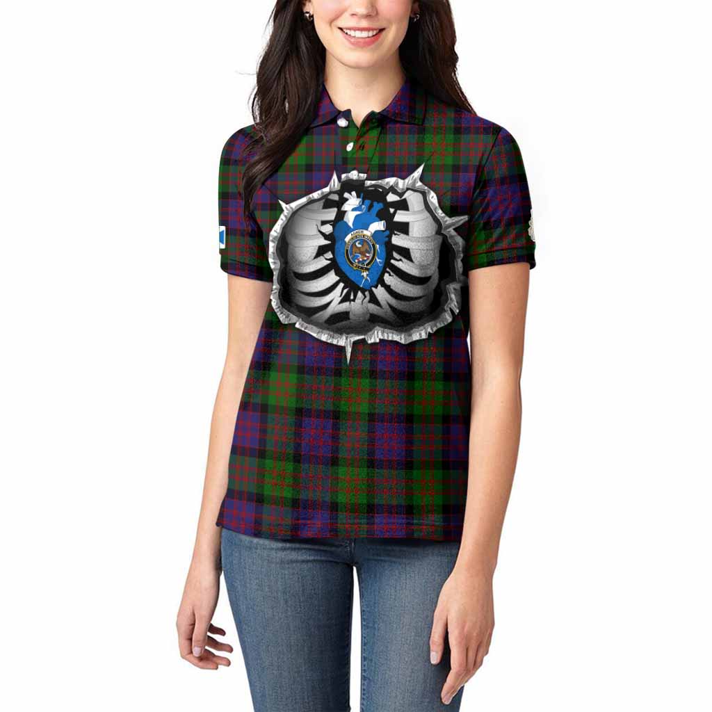 MacDonald (McDonald) Tartan Crest Women Polo Shirt Scotland In My Veins