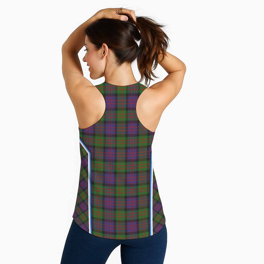 MacDonald (McDonald) Tartan Crest Women Racerback Tanks Scotland Coat of Arm Flag Style - Tartan Vibes Clothing