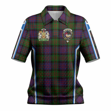MacDonald (McDonald) Tartan Crest Women’s Polo Sweater Top Scotland Coat of Arm Flag Style