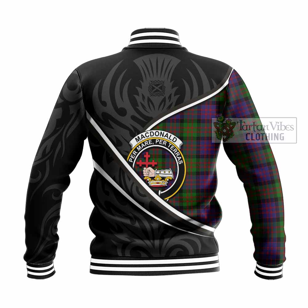 MacDonald (McDonald) Tartan Family Crest Baseball Jacket Celtic Scottish Thistle Floral - Tartan Vibes Clothing