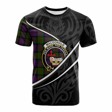 MacDonald (McDonald) Tartan Family Crest Cotton T-shirt Celtic Scottish Thistle Floral - Tartan Vibes Clothing