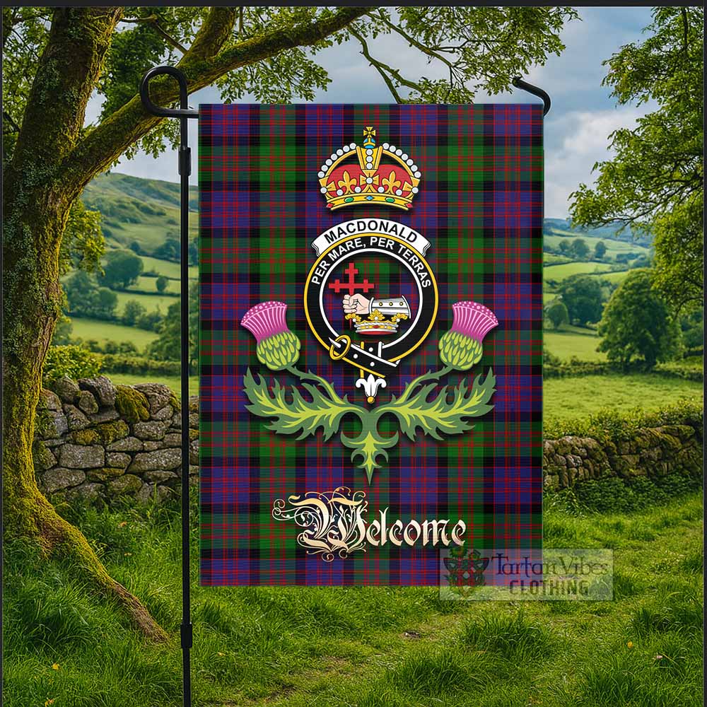 MacDonald (McDonald) Tartan Family Crest Garden Flag Royal Thistle Welcome Style - Tartan Vibes Clothing