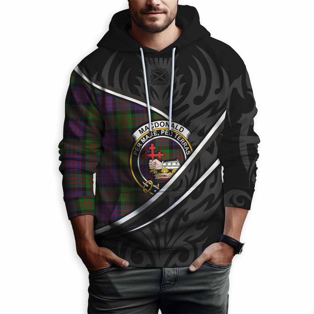 MacDonald (McDonald) Tartan Family Crest Hoodie Celtic Scottish Thistle Floral - Tartan Vibes Clothing