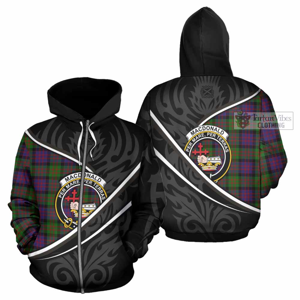 MacDonald (McDonald) Tartan Family Crest Hoodie Celtic Scottish Thistle Floral - Tartan Vibes Clothing