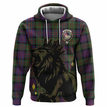 MacDonald (McDonald) Tartan Family Crest Hoodie Crowned Lion Roaring