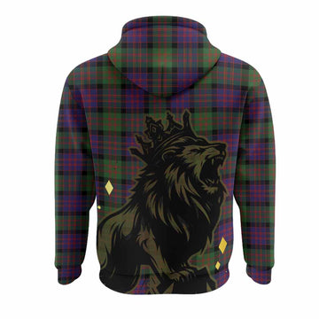 MacDonald (McDonald) Tartan Family Crest Hoodie Crowned Lion Roaring