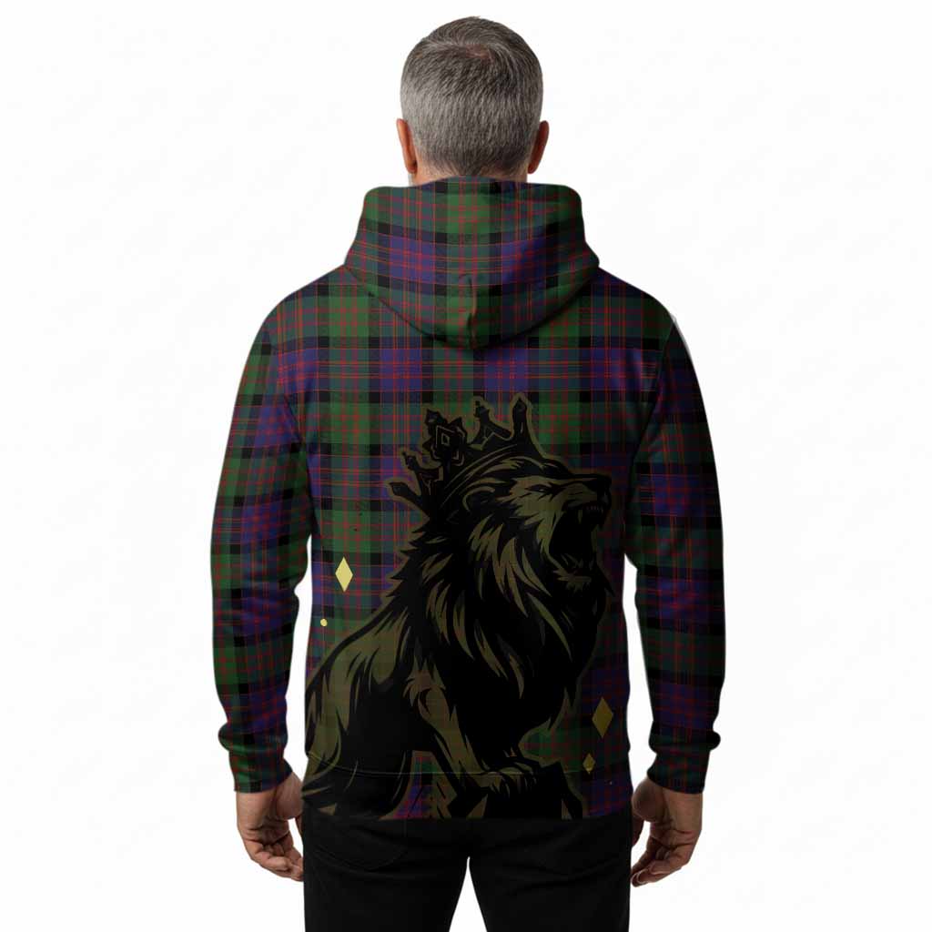MacDonald (McDonald) Tartan Family Crest Hoodie Crowned Lion Roaring