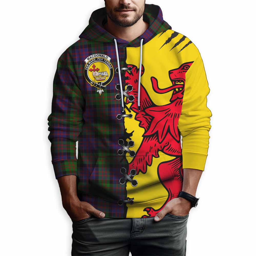 MacDonald (McDonald) Tartan Family Crest Hoodie Lion Rampant Honor - Tartan Vibes Clothing
