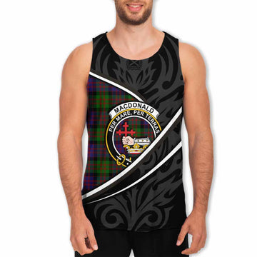MacDonald (McDonald) Tartan Family Crest Men Tank Top Celtic Scottish Thistle Floral