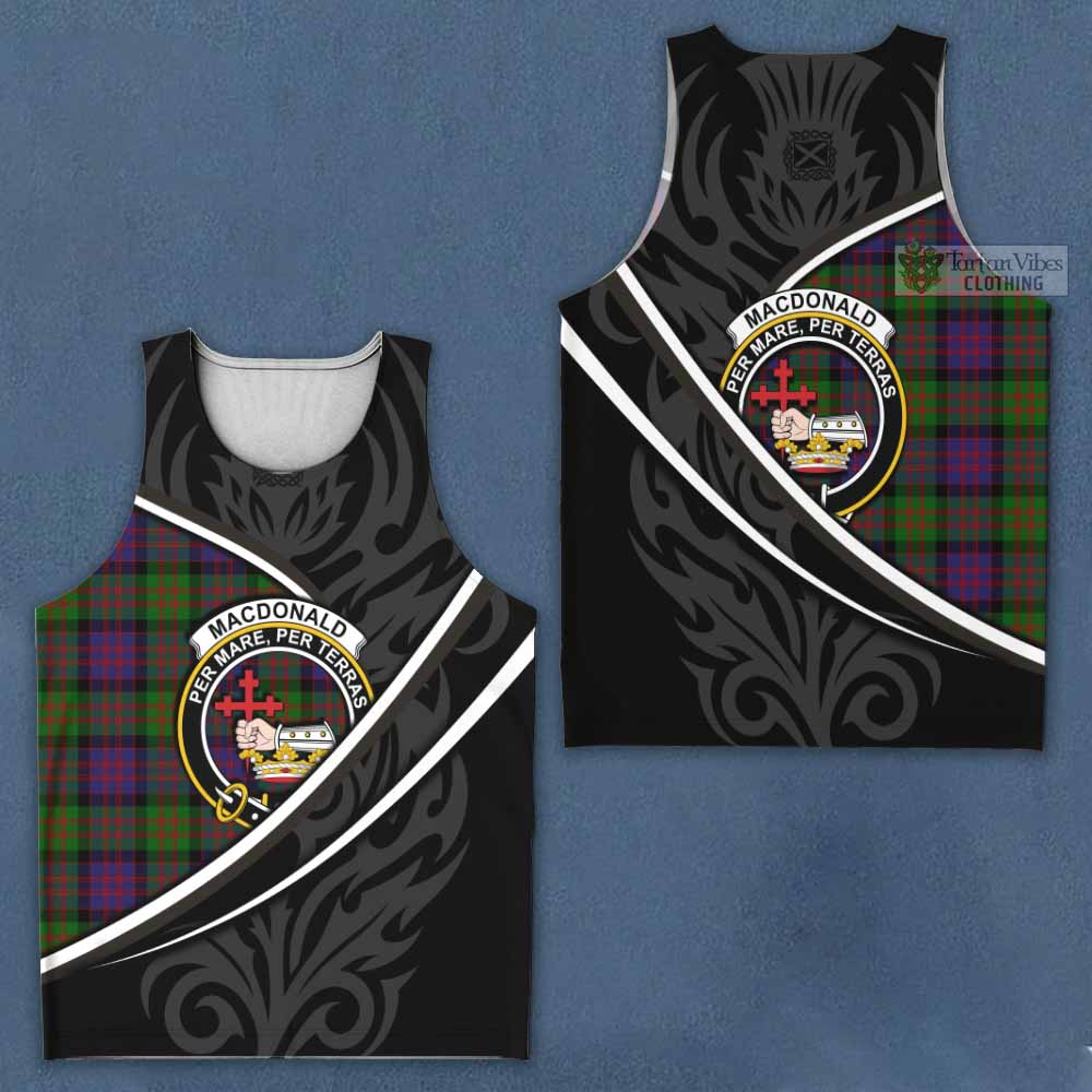 MacDonald (McDonald) Tartan Family Crest Men Tank Top Celtic Scottish Thistle Floral - Tartan Vibes Clothing