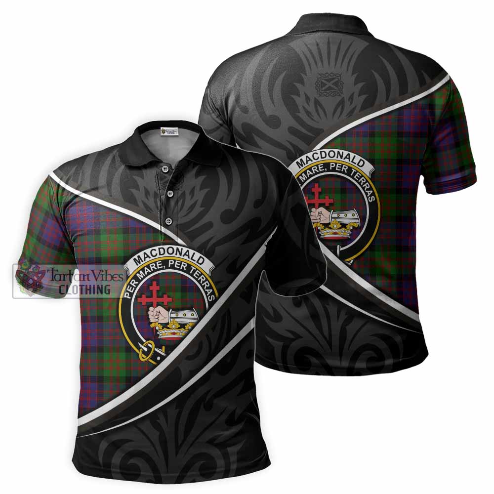 MacDonald (McDonald) Tartan Family Crest Polo Shirt Celtic Scottish Thistle Floral - Tartan Vibes Clothing