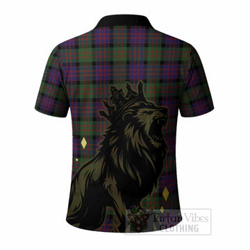 MacDonald (McDonald) Tartan Family Crest Polo Shirt Crowned Lion Roaring