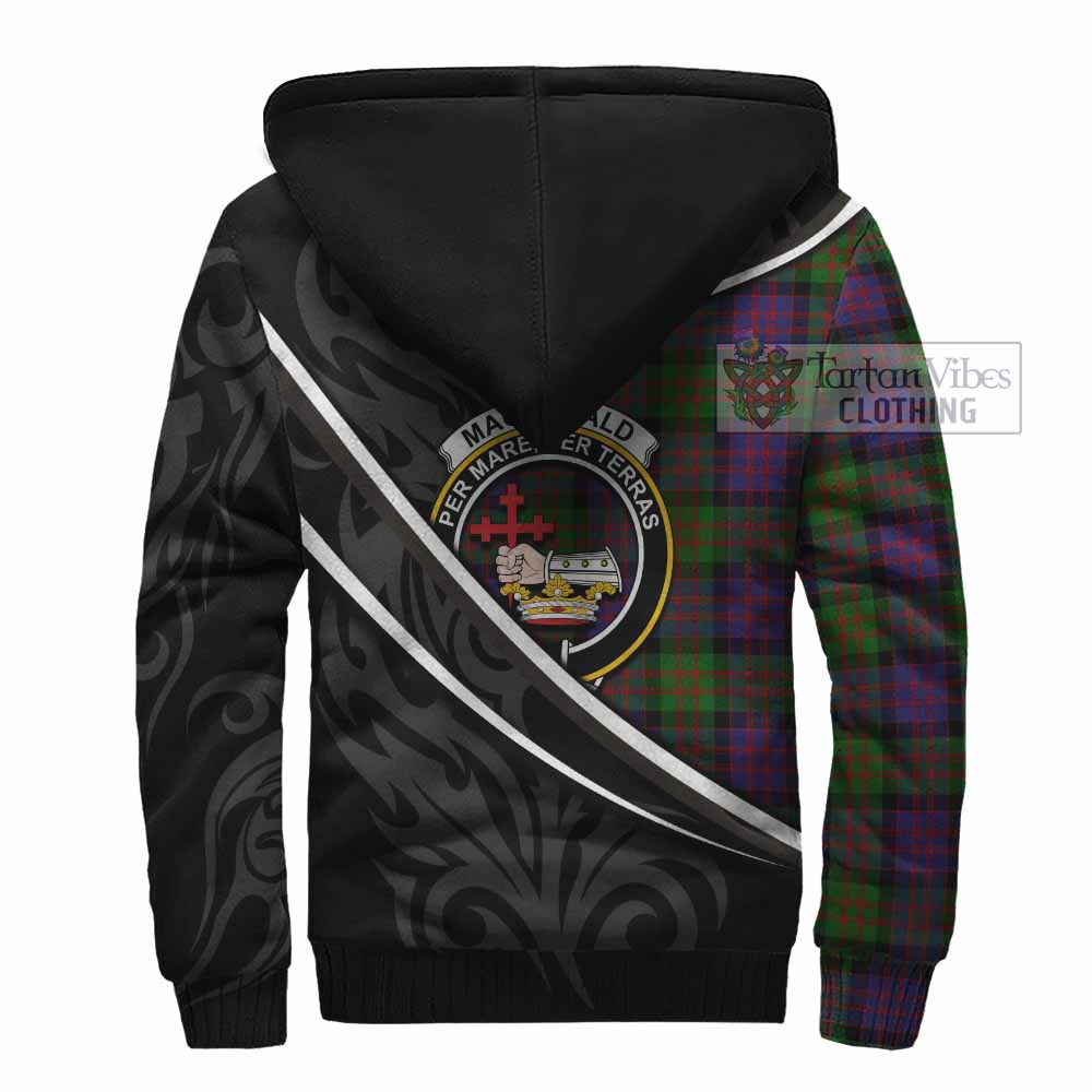MacDonald (McDonald) Tartan Family Crest Sherpa Hoodie Celtic Scottish Thistle Floral - Tartan Vibes Clothing