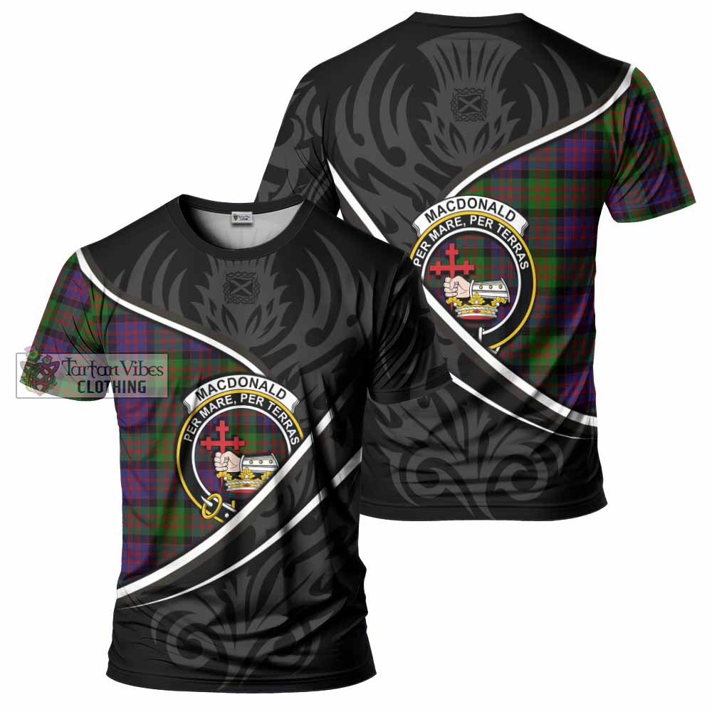 MacDonald (McDonald) Tartan Family Crest T-shirt Celtic Scottish Thistle Floral - Tartan Vibes Clothing