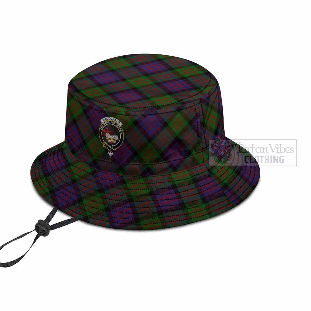 MacDonald (McDonald) Tartan Fishing Hat with Family Crest