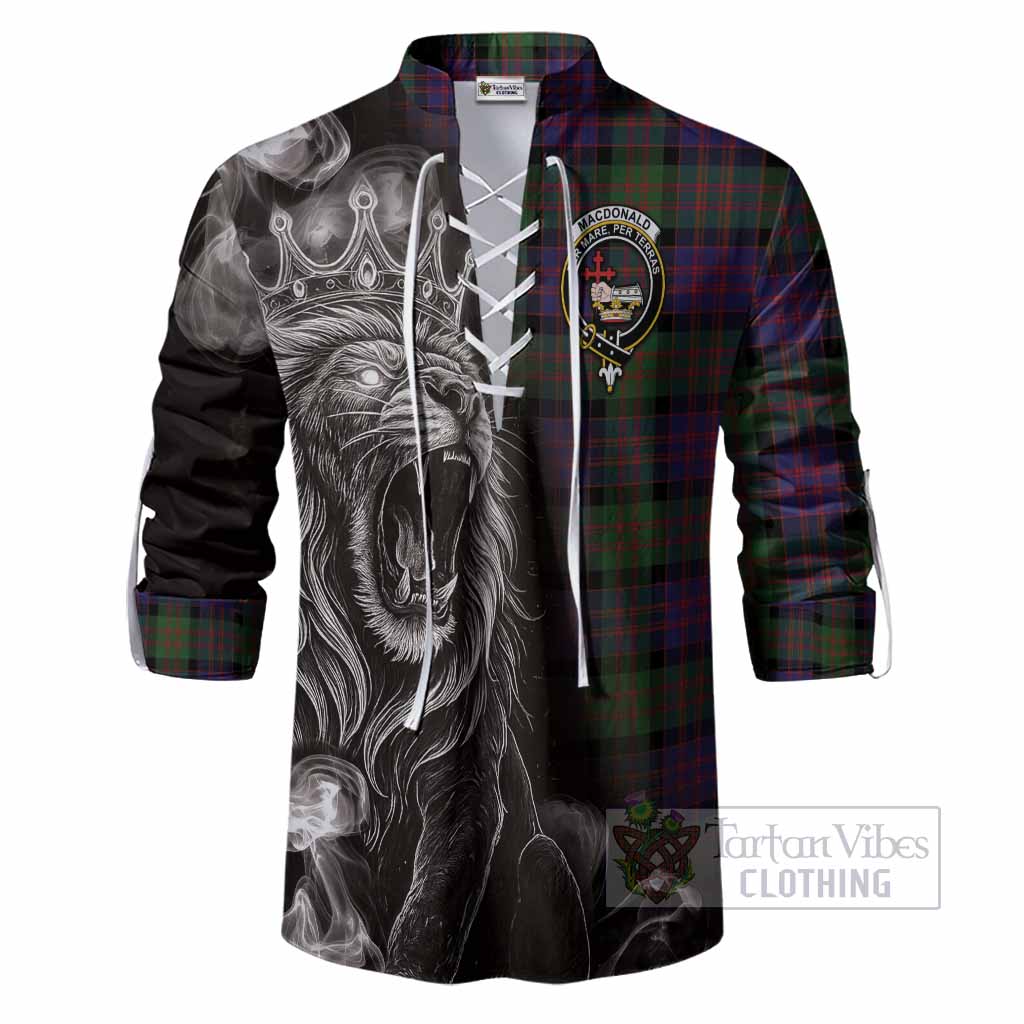 MacDonald (McDonald) Tartan Ghillie Shirt Roaring Lion Heritage
