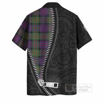 MacDonald (McDonald) Tartan Hawaiian Shirt New Zealand Pattern Unique Zipper Stylized