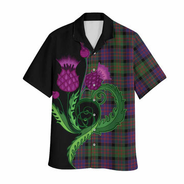 MacDonald (McDonald) Tartan Hawaiian Shirt Traditional Scottish Thistle