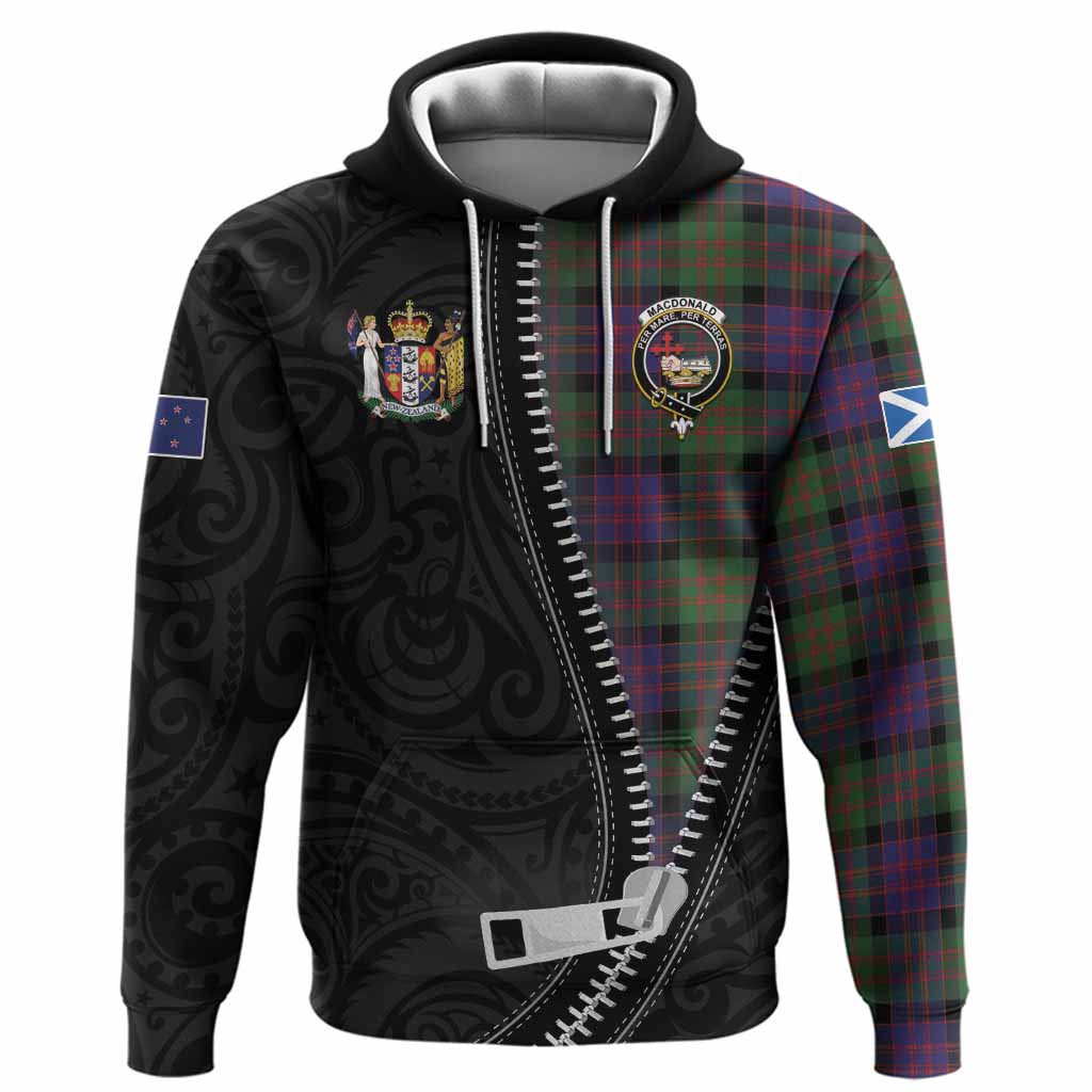 MacDonald (McDonald) Tartan Hoodie New Zealand Pattern Unique Zipper Stylized
