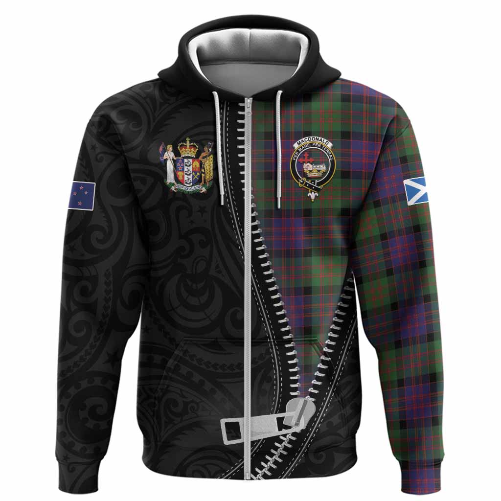 MacDonald (McDonald) Tartan Hoodie New Zealand Pattern Unique Zipper Stylized