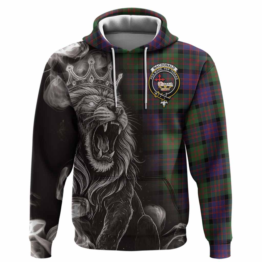 MacDonald (McDonald) Tartan Hoodie Roaring Lion Heritage