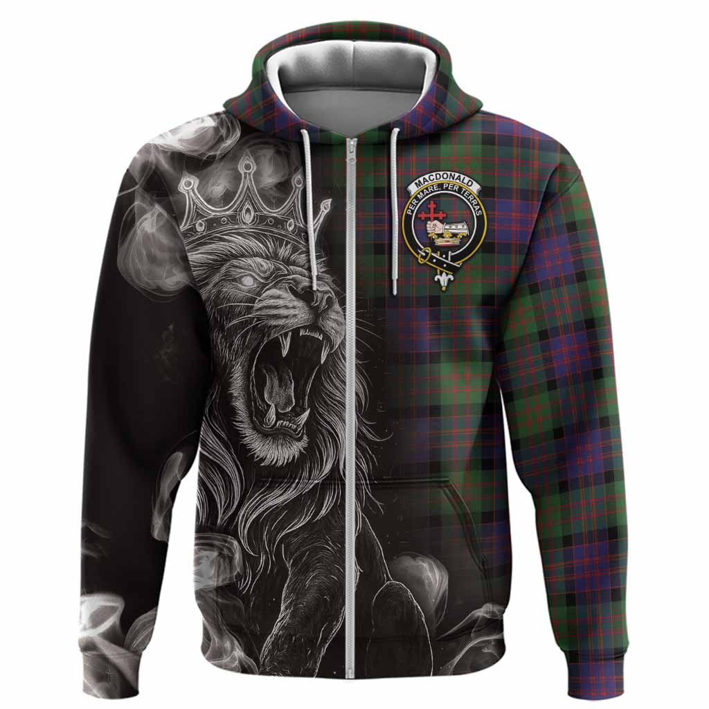MacDonald (McDonald) Tartan Hoodie Roaring Lion Heritage