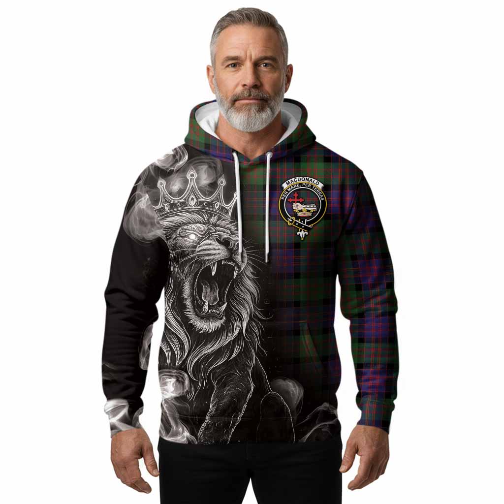MacDonald (McDonald) Tartan Hoodie Roaring Lion Heritage