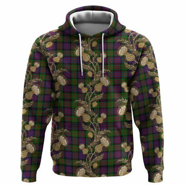 MacDonald (McDonald) Tartan Hoodie Seamless Scottish Thistle Flowers