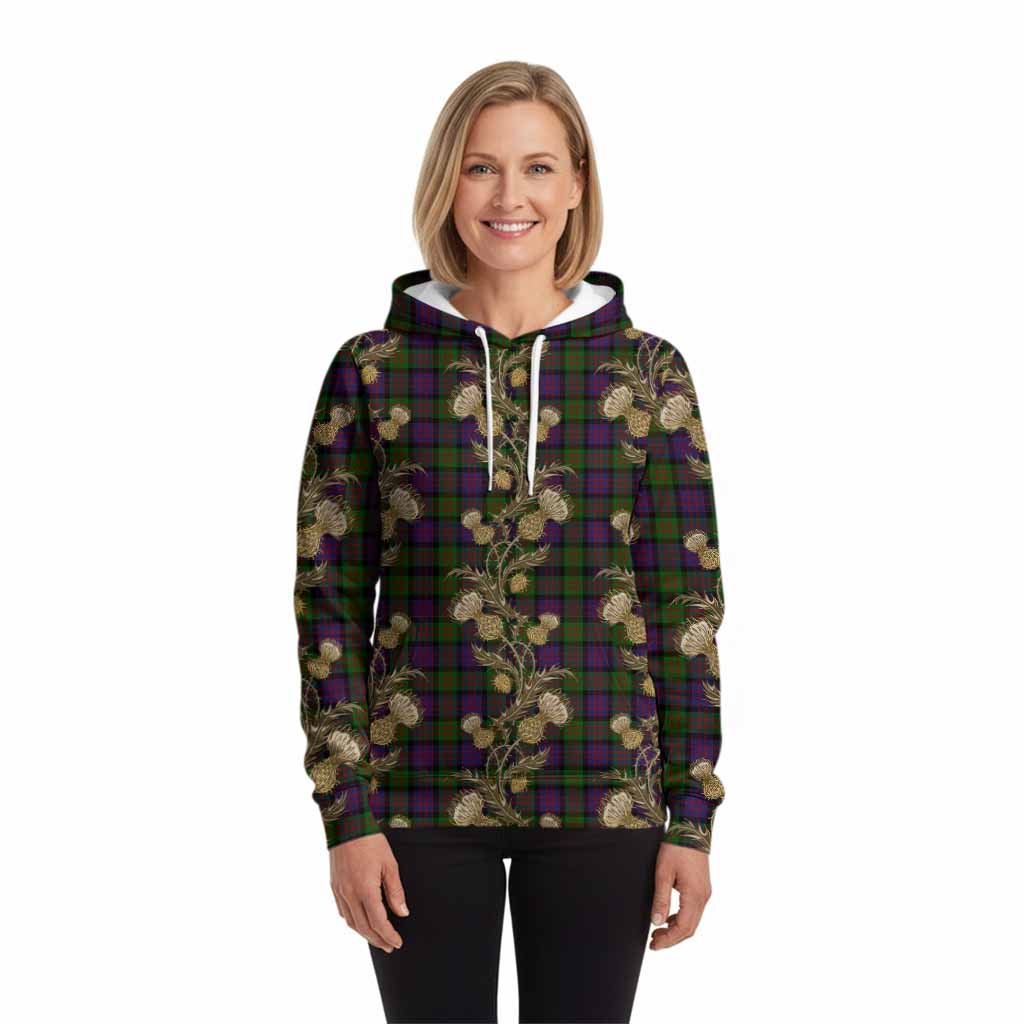 MacDonald (McDonald) Tartan Hoodie Seamless Scottish Thistle Flowers