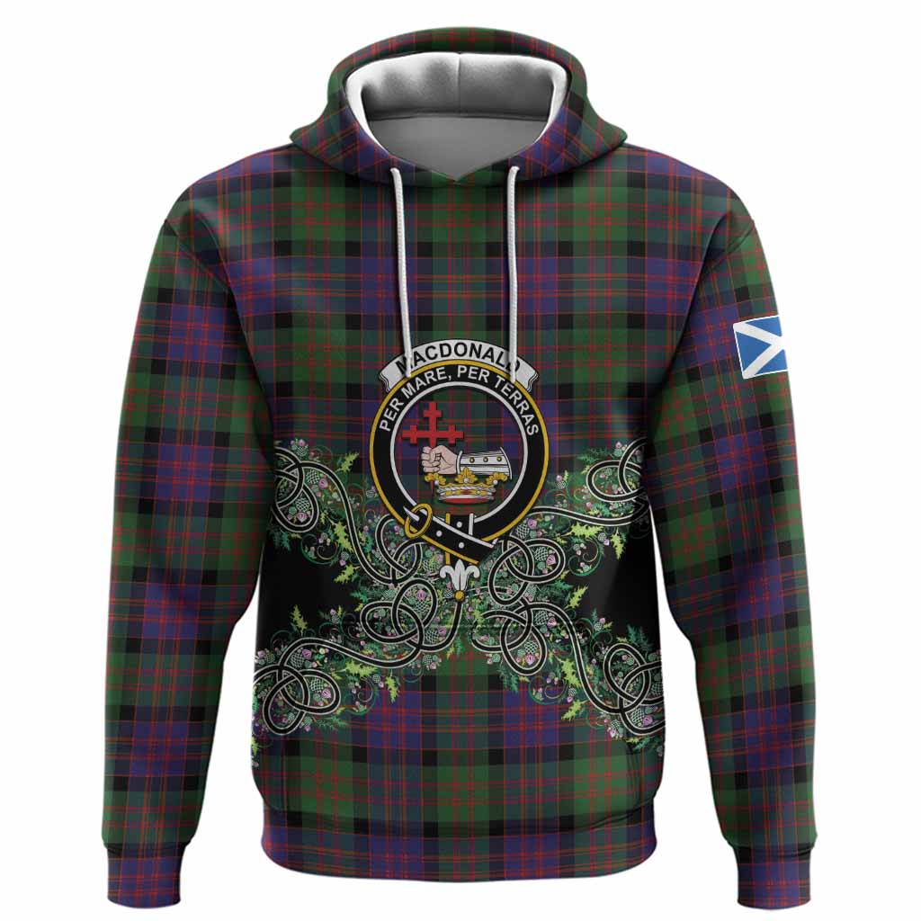 MacDonald (McDonald) Tartan Hoodie Thistle Scottish Spirit