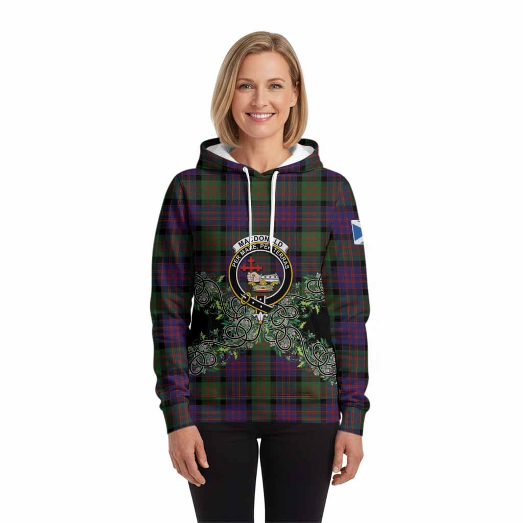MacDonald (McDonald) Tartan Hoodie Thistle Scottish Spirit