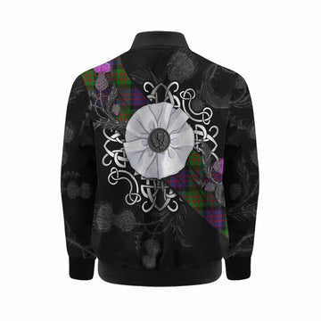 MacDonald (McDonald) Tartan Kid Bomber Jacket Jacobite White Rose Kid - Tartan Vibes Clothing