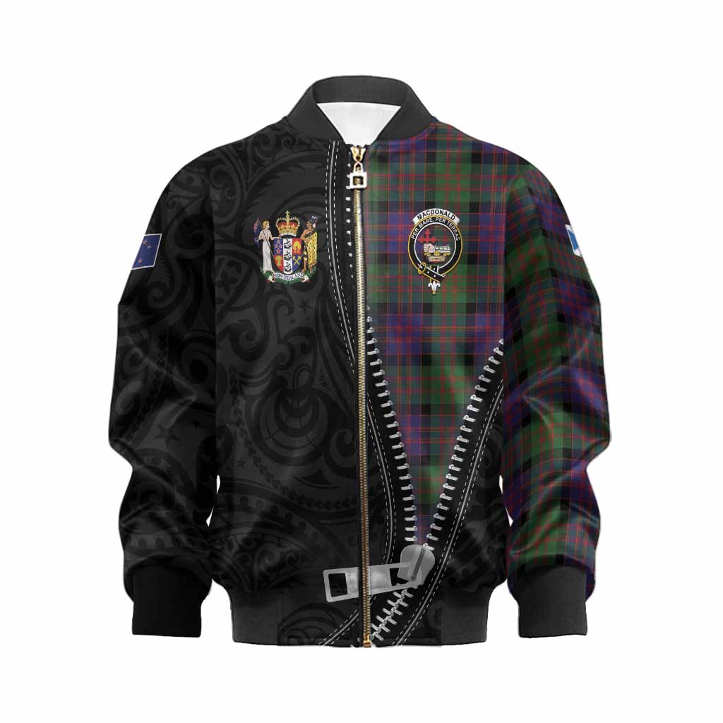 MacDonald (McDonald) Tartan Kid Bomber Jacket New Zealand Pattern Unique Zipper Stylized