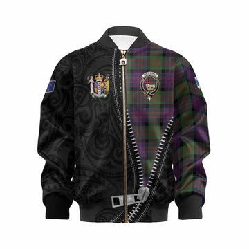 MacDonald (McDonald) Tartan Kid Bomber Jacket New Zealand Pattern Unique Zipper Stylized