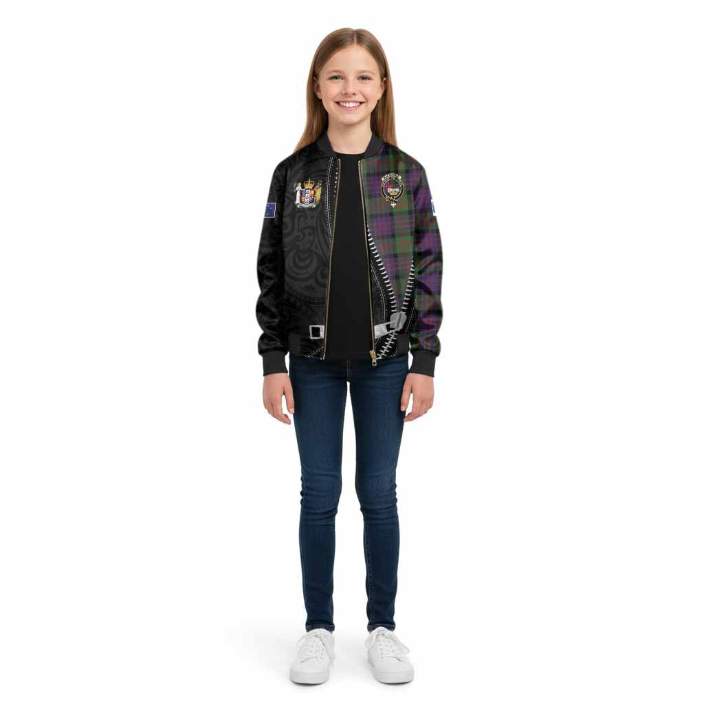MacDonald (McDonald) Tartan Kid Bomber Jacket New Zealand Pattern Unique Zipper Stylized