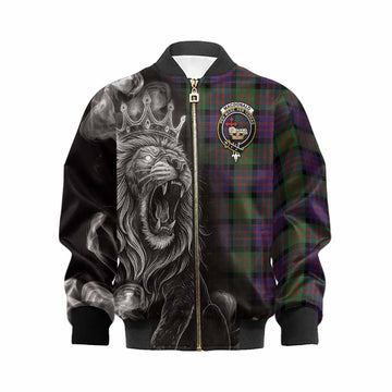 MacDonald (McDonald) Tartan Kid Bomber Jacket Roaring Lion Heritage