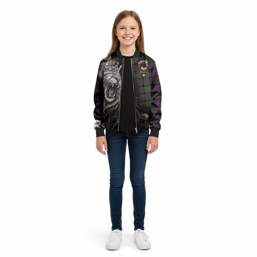 MacDonald (McDonald) Tartan Kid Bomber Jacket Roaring Lion Heritage