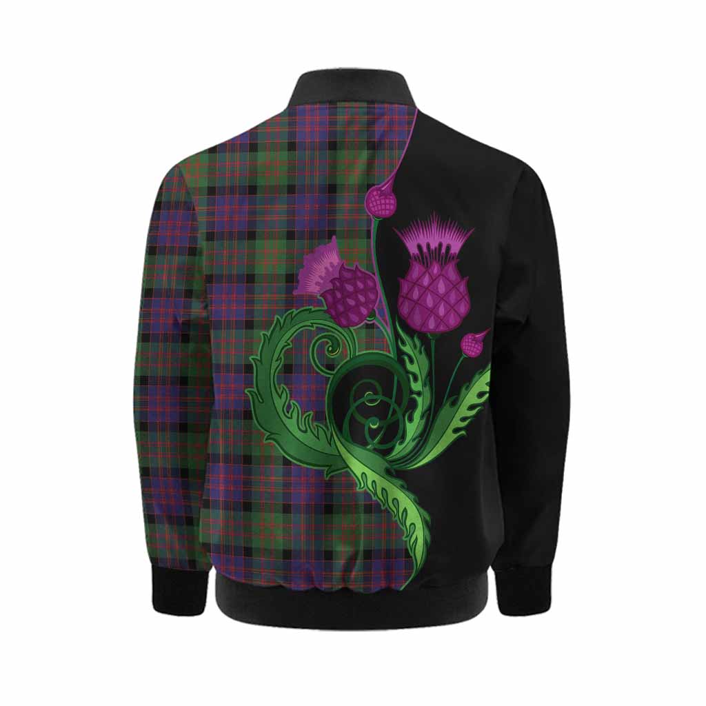 MacDonald (McDonald) Tartan Kid Bomber Jacket Traditional Scottish Thistle