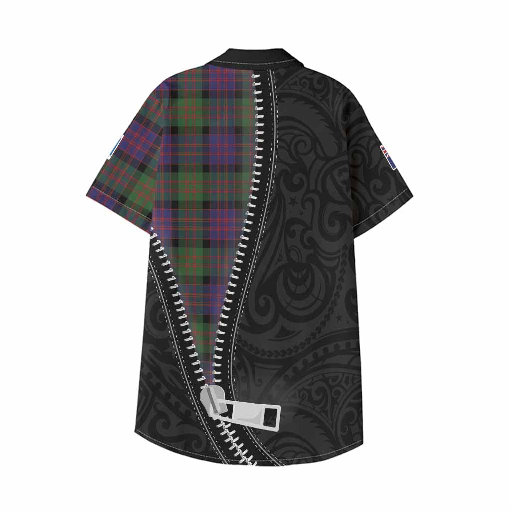 MacDonald (McDonald) Tartan Kid Hawaiian Shirt New Zealand Pattern Unique Zipper Stylized