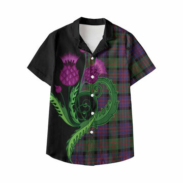 MacDonald (McDonald) Tartan Kid Hawaiian Shirt Traditional Scottish Thistle